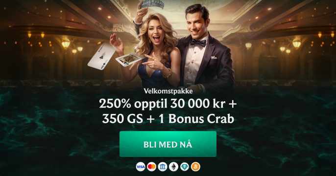 CrownPlay Casino velkomstbonus for Norge